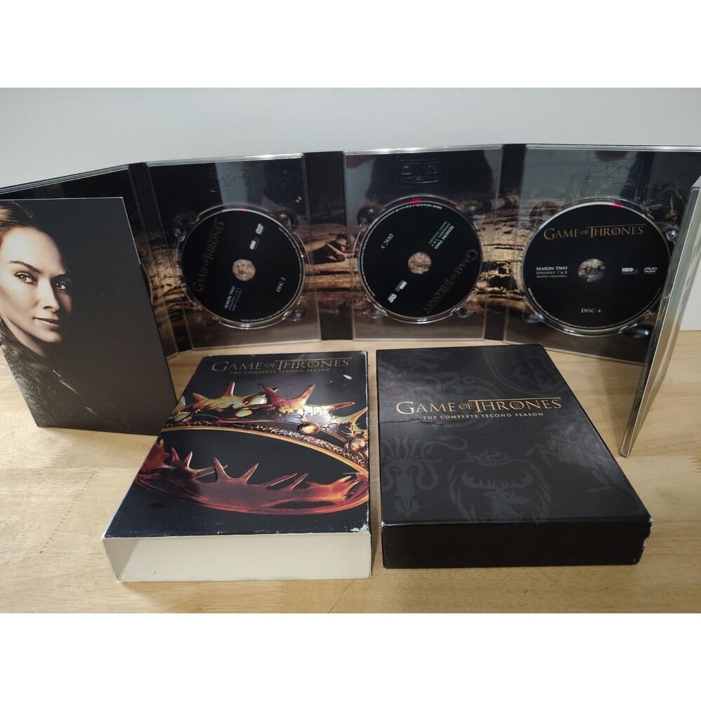 Game of Thrones: the Complete Second Season Blu-ray, 2012 Dvds Complete No Book